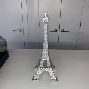 Silver Eiffel Tower Decor